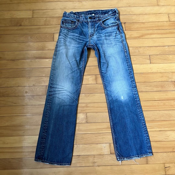 Silver Jeans Co. Other - Silver Jeans Co Mens Straight Leg Distressed Decker Denim Blue Jeans 31x31